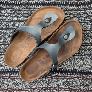Birkenstock Gizeh Silver Gray